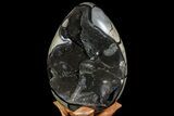 Bargain, Septarian Dragon Egg Geode - Crystal Filled #71844-1